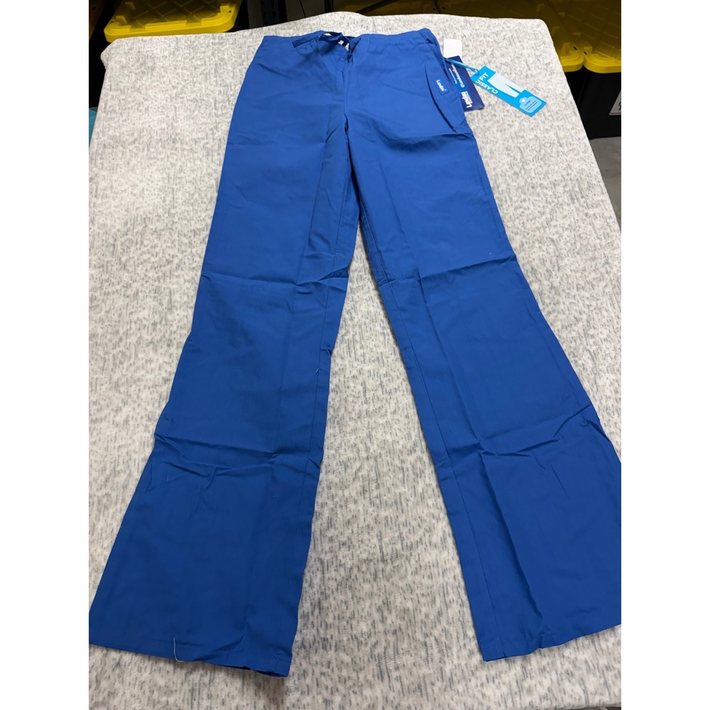 Landau Essentials Royal Blue Classic Fit Drawstring Scrub Pants TXS M127932 NEW